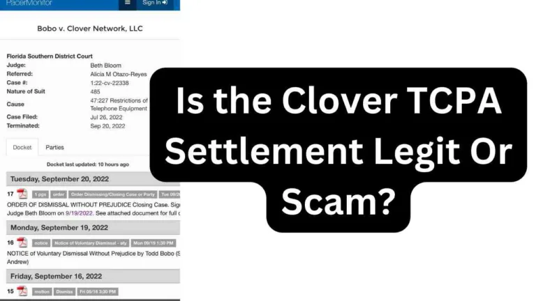 Is the Clover TCPA Settlement Mail Legit Or A Scam